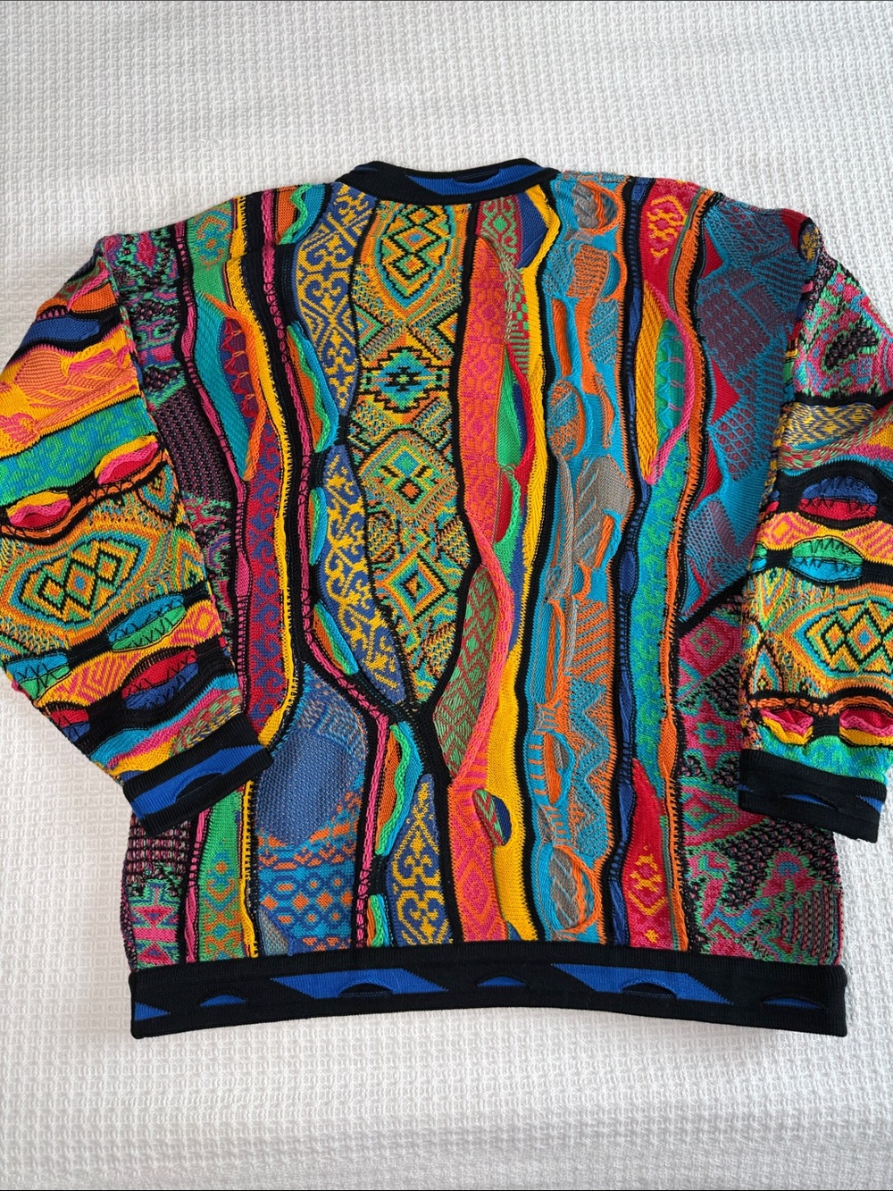 COOGI sweater vintage 90’s hip hop cotton multicolor like new size medium - Picture 2 of 9